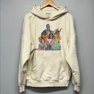 Zach Bryan Quittin’ Time Tour Merch‎ Hoodie Sweatshirt White Size Large